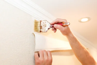 Pose de papier peint à Samogneux — revêtements muraux et toiles de verre